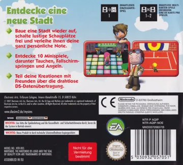 MySims (Europe) (En,Fr,De,Es,It,Nl) box cover back